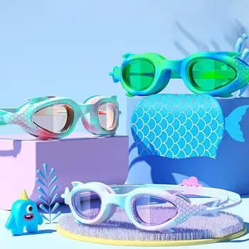 Профессиональные очки для плавания С милыми мультяшными русалками, очки для плавания, водонепроницаемые противотуманные очки для плавания, для бассейна, пляжа, Океана