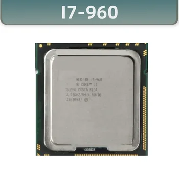 Процессор Core I7 960, четырехъядерный процессор LGA 1366 с частотой 3,2 ГГц, 130 Вт, 8 М Кэш-памяти, настольный процессор i7-960