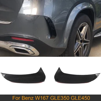 Разветвитель Вентиляционного Отверстия В Бампере Автомобиля Mercedes Benz GLE Class W167 GLE350 GLE450 2020 Отделка Крышки Выпускного Отверстия Карбоновый Вид/Черный Глянец ABS