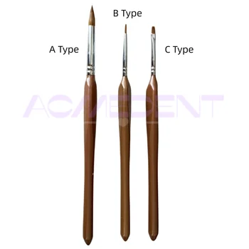 Ручка для нанесения зубного фарфора Sable Brush Set Tool Фарфоровая ручка для зуботехнической лаборатории