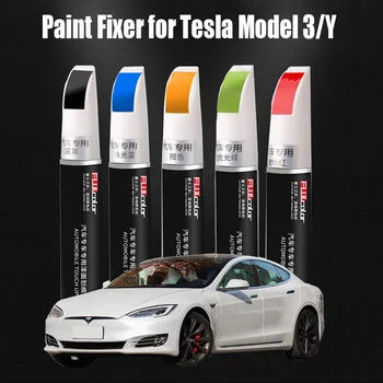 Ручка для ремонта автомобильной краски для Tesla Model 3 Highland Y X S 2024 2023 Аксессуары для ремонта фиксатора автомобильной краски Черный, белый, Красный, Синий, Серебристый