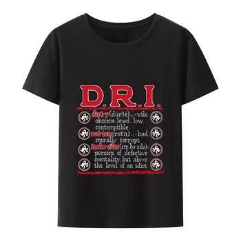 Рэп-группа D.R.I. Футболка С Классическим Логотипом Skanker Band, Новая Летняя Мужская Черная футболка для Мужчин, Хип-хоп Мужская Одежда Otaku