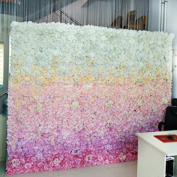 Свадебные принадлежности из искусственного шелка Композиция из Роз 3D Арка Фоновое украшение Реквизит для фотосъемки Фоновая стена