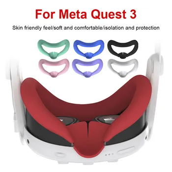 Силиконовая VR-маска для лица, Светонепроницаемый интерфейс для лица, маска для защиты от пота, подушка для лица, замена аксессуаров Meta Quest 3