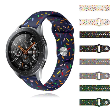 Силиконовый Ремешок для Samsung Galaxy Watch 4/5 40 мм Classic 42/46 мм/Gear s3/ Pride Edition браслет для Huawei Watch GT2 /2 /2E/Pro