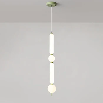 Скандинавская прикроватная лампа, подвесные светильники для спальни, минималистичные люстры, подвесной светильник для декора гостиной во французском стиле