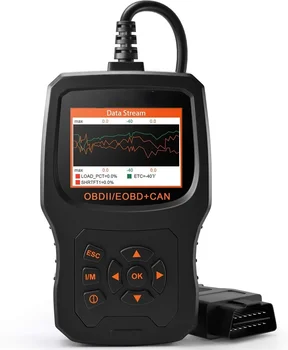 Сканер OBD2, считыватель автомобильного кода, диагностический сканирующий инструмент с улучшенным определением кода и улучшенным графическим отображением состояния батареи