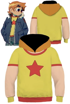 Скотт Косплей Толстовка для ролевых игр для мальчиков Мультфильм Скотт Косплей снимает костюм Детское фантазийное маскарадное переодевание Праздничная одежда