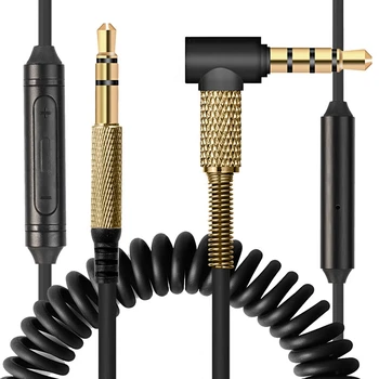 Сменный кабель для наушников Marshall II 2 и 3 монитора, шнур с регулятором громкости микрофона