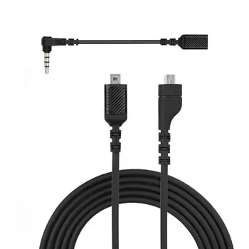 Сменный кабельный шнур Совместим с удлинителями беспроводной звуковой карты SteelSeries Arctis 3 Arctis 5 7 Игровая гарнитура