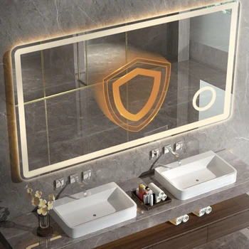 Современное зеркало Bluetooth Бесплатная доставка, Сенсорное зеркало для ванной комнаты без запотевания, предметы декора для ванной комнаты в скандинавском стиле.