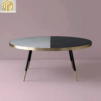 Современный круглый чайный столик креативный чайный столик для маленького домика простой современный простой маленький столик диван для гостиной журнальный столик