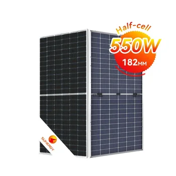 Солнечный модуль Склада ЕС 540 Вт 545 Вт 550 Вт Наполовину Вырезанная Солнечная Панель С Двойными Стеклянными Фотоэлектрическими Панелями