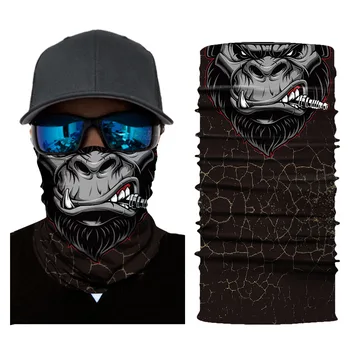 Спорт на открытом воздухе Бесшовные банданы Шейная маска для лица Мотоциклетная велосипедная балаклава Повязка на голову Маска Походный шарф для рыбалки