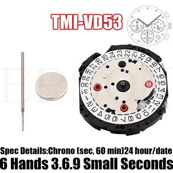 Стандартный хронограф TMI VD53 Размер Moveme: 12 ¾ 