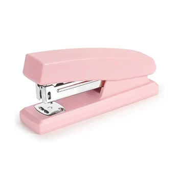 Степлер, Офисный степлер, Степлер для стола, портативные прочные степлеры, канцелярские принадлежности (розовый)
