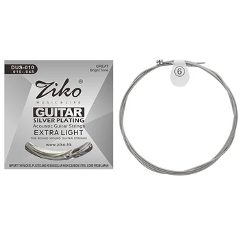 Струны для акустической гитары серии Ziko Dus Dus-010 и струны для электрогитары Ziko Deg 009-042