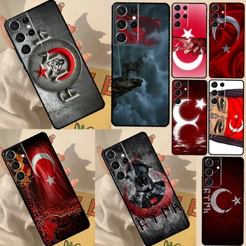 Турция Чехол с Турецким Флагом Для Samsung Galaxy S23 S21 S22 Ultra S20 FE S8 S9 S10 Note 10 Plus Note 20 Ultra Cover
