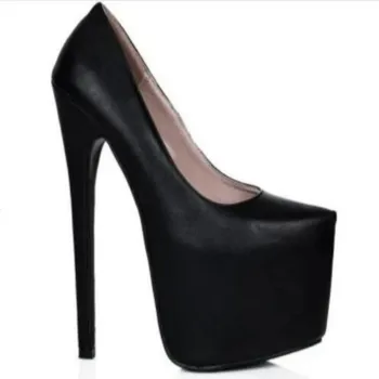 Туфли SHOFOO/ модные женские туфли на высоком каблуке. Высота каблука около 18 см. Обувь Four Seasons. Туфли-лодочки с круглым носком. Обувь для показа мод.