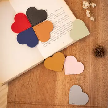 Угловой маркер для страниц в форме сердца, портативные многоцветные винтажные закладки для чтения, книги для творчества ручной работы