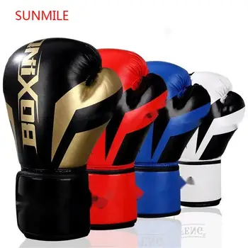 Утолщенные боксерские перчатки SUNMILE для взрослых и детей для профессиональных тренировок, посвященных боксу и тхэквондо