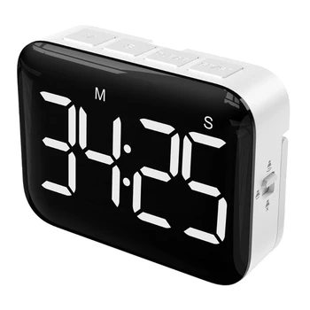 Цифровые кухонные часы с таймером, спортивный секундомер, магнитный таймер обратного отсчета, совместимый с