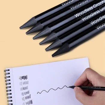 Черный набор карандашей для рисования без дерева Для профессиональных художников, Карандаши для рисования Графитовый карандаш