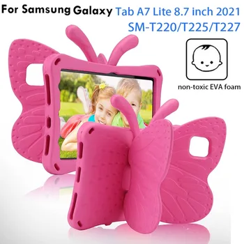 Чехол для Samsung Galaxy Tab A7 Lite 8,7 дюймов T220 Tab A 8,0 T290 Чехол, милый 3D Мультяшный Детский планшет Coque EVA Чехол-подставка Fundas