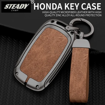 Чехол для ключей автомобиля с полной крышкой, чехол для ключей Honda Civic 11-го поколения Accord Vezel Freed Pilot CRV 2021 2022, Аксессуар для защиты
