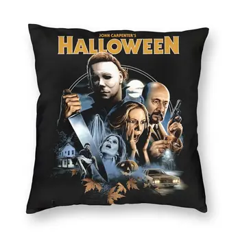 Чехол для подушки на Хэллоуин с 3D-принтом из фильма ужасов Майкла Майерса, наволочка для дивана, модная наволочка для домашнего декора