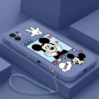 Чехол для телефона Disney Minnie для OPPO Realme 7 8 9 7i 6i C2 C11 V25 C21 C21Y 2020 RENO 2 3 4 Pro 4G 5G FIND X3 LITE с Ремешком для рук