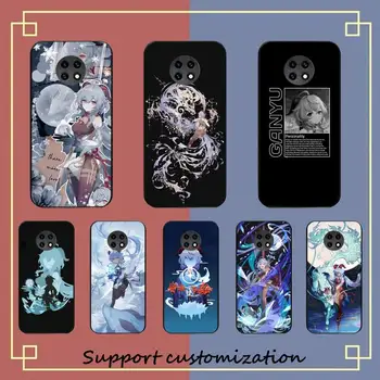 Чехол для телефона Genshin Impact Ganyu Samsung S20 lite S21 S10 S9 plus для Redmi Note8 9pro для Huawei Y6 cover