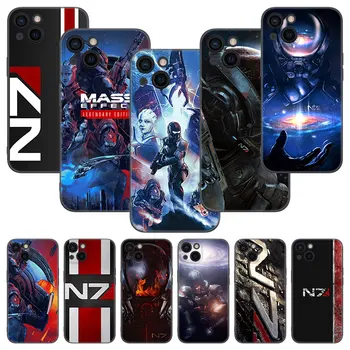 Чехол для телефона N7 Mass Effect Для Apple iPhone 13 12 Mini 11 Pro XS Max XR X 8 7 6S 6 Plus 5S 5 SE 2020 Мягкий Черный Чехол из ТПУ