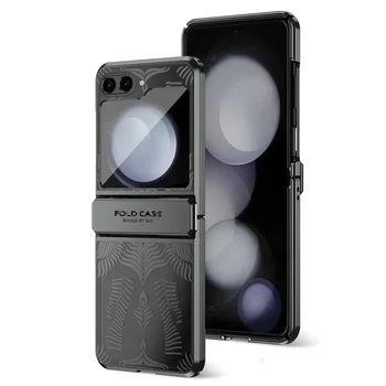 Чехол для телефона с художественным рисунком для Samsung Galaxy Z Flip 5 4 3 5G Пластиковая задняя крышка с шарниром