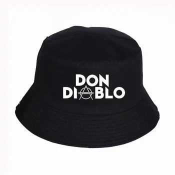 Широкополая шляпа Don Diablo с музыкальным принтом, Женская Мужская Панама, дизайн, Плоский Солнцезащитный козырек, Рыболовная шляпа рыбака