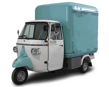 Электрический трехколесный велосипед на 3 колеса для продажи еды и мороженого Тук-Тук Тележка для продажи кофе с мотором Truck Ape для Европы