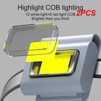 2 шт. Новый светодиодный фонарь для бега, защитный силиконовый зажим для рюкзака, ночная лампа для ходьбы