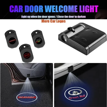 Авто Эмблема Двери Автомобиля Приветственный Свет Лампы Беспроводной Лазерный Проектор LED Для Acura MDX RDX TSX RSX Integra TL RL NSX TLX ILX ZDX RLX
