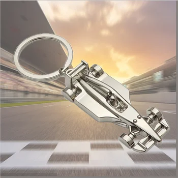 Брелок F1 для гонок, Индивидуальная подвеска, пряжка для ключей, брелок для ключей от автомобиля, мужские ювелирные изделия, металлический брелок для ключей, подарок