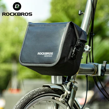 Велосипедная сумка ROCKBROS, карман для велосипедной рамы, Передняя трубка, наплечная сумка, Водонепроницаемые аксессуары для руля bmx