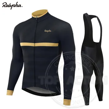 Изысканный Осенний комплект из джерси для велоспорта с длинным рукавом, одежда для горных велосипедов, мужская Гоночная велосипедная одежда Ropa Maillot Ciclismo