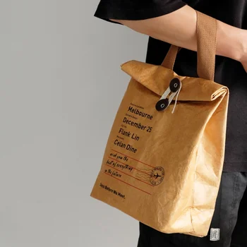 Повседневная сумка Dupont Paper In N Out для ланча, дизайнерские сумки, высококачественные Водонепроницаемые, сохраняющие тепло сумки для Бенто для женщин, крафт-сумка